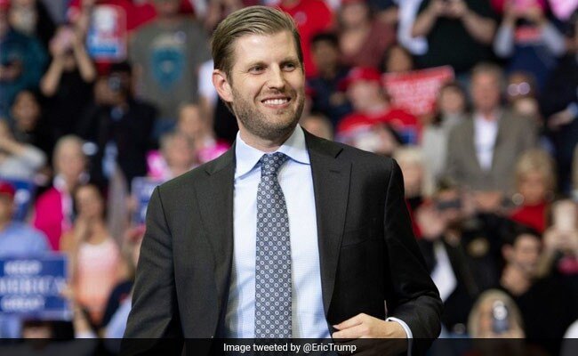 Eric Trump called Democratic presidential candidate Joe Biden "a total pushover" to China.