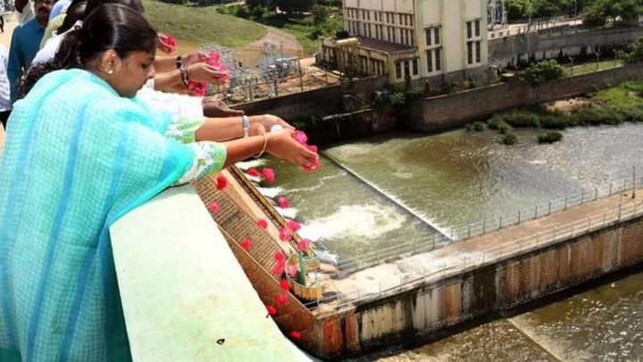Water released from Vaigai dam