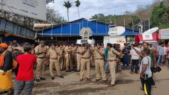 Kerala cops check age of women, block women below 50 from Sabarimala