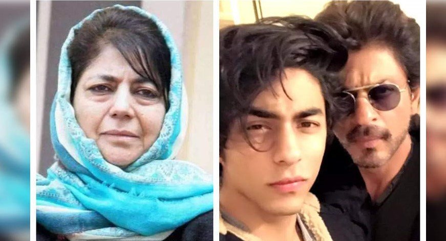 Aryan Khan Case: Central Agencies Targeting SRK’s Son Because of His Surname, Says Mehbooba Mufti