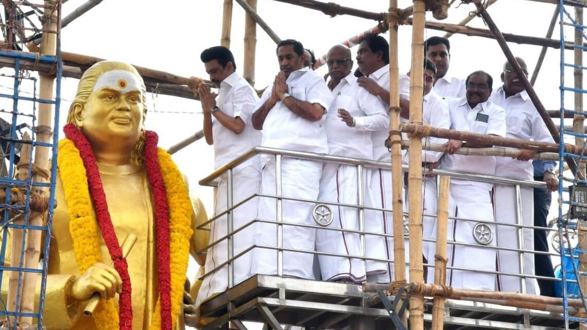 Marking 116th Thevar Jayanthi, T.N. CM Stalin garlands Thevar statue in Madurai
